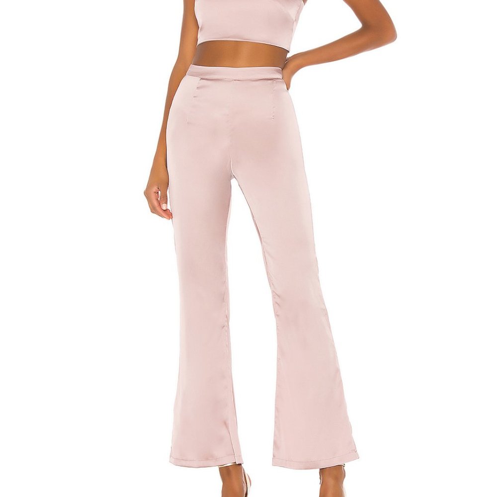 Superdown Evelina Bandeau Pant Set in Mauve - Picture 4 of 4